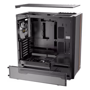 Antec Flux Rear Mid Tower Case - Black | 5 PWM Fans - image 6