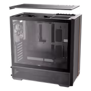 Antec Flux Rear Mid Tower Case - Black | 5 PWM Fans - image 9