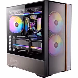 Antec Flux Rear Mid Tower Case - Black | 5 PWM Fans - image 10