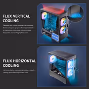 Antec Flux Rear Mid Tower Case - Black | 5 PWM Fans - image 19