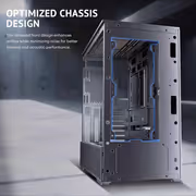 Antec Flux Rear Mid Tower Case - Black | 5 PWM Fans - image 20