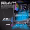 Antec Flux Rear Mid Tower Case - Black | 5 PWM Fans - image 23