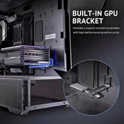 Antec Flux Rear Mid Tower Case - Black | 5 PWM Fans - image 25