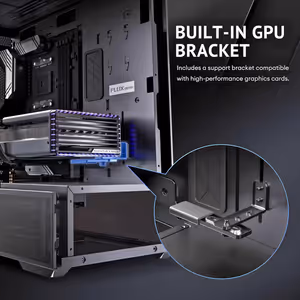 Antec Flux Rear Mid Tower Case - Black | 5 PWM Fans - image 25