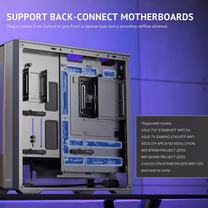 Antec Flux Rear Mid Tower Case - Black | 5 PWM Fans - image 26