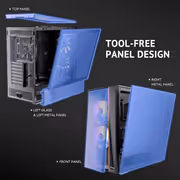 Antec Flux Rear Mid Tower Case - Black | 5 PWM Fans - image 27