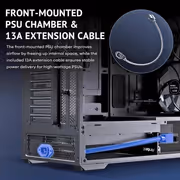 Antec Flux Rear Mid Tower Case - Black | 5 PWM Fans - image 28