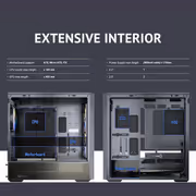 Antec Flux Rear Mid Tower Case - Black | 5 PWM Fans - image 32