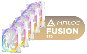Antec Fusion Series 120mm RGB Fans 5-Pack, 5V-3PIN | Evetech