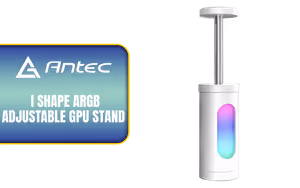 Antec I Shape ARGB Adjustable GPU Stand White - Image 1
