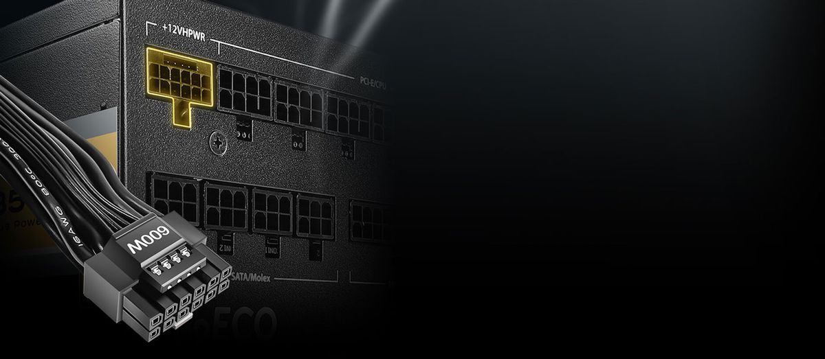 PCIe 5.0 12VHPWR cable supplied with the Antec NeoECO power supply