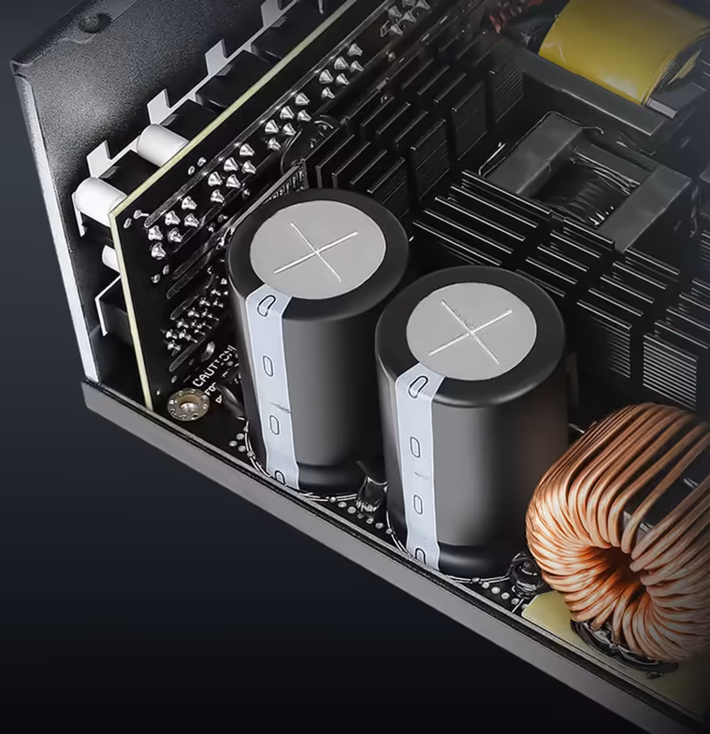 ANTEC NeoECO NE1000G M Power Supply - Capacitors Overview