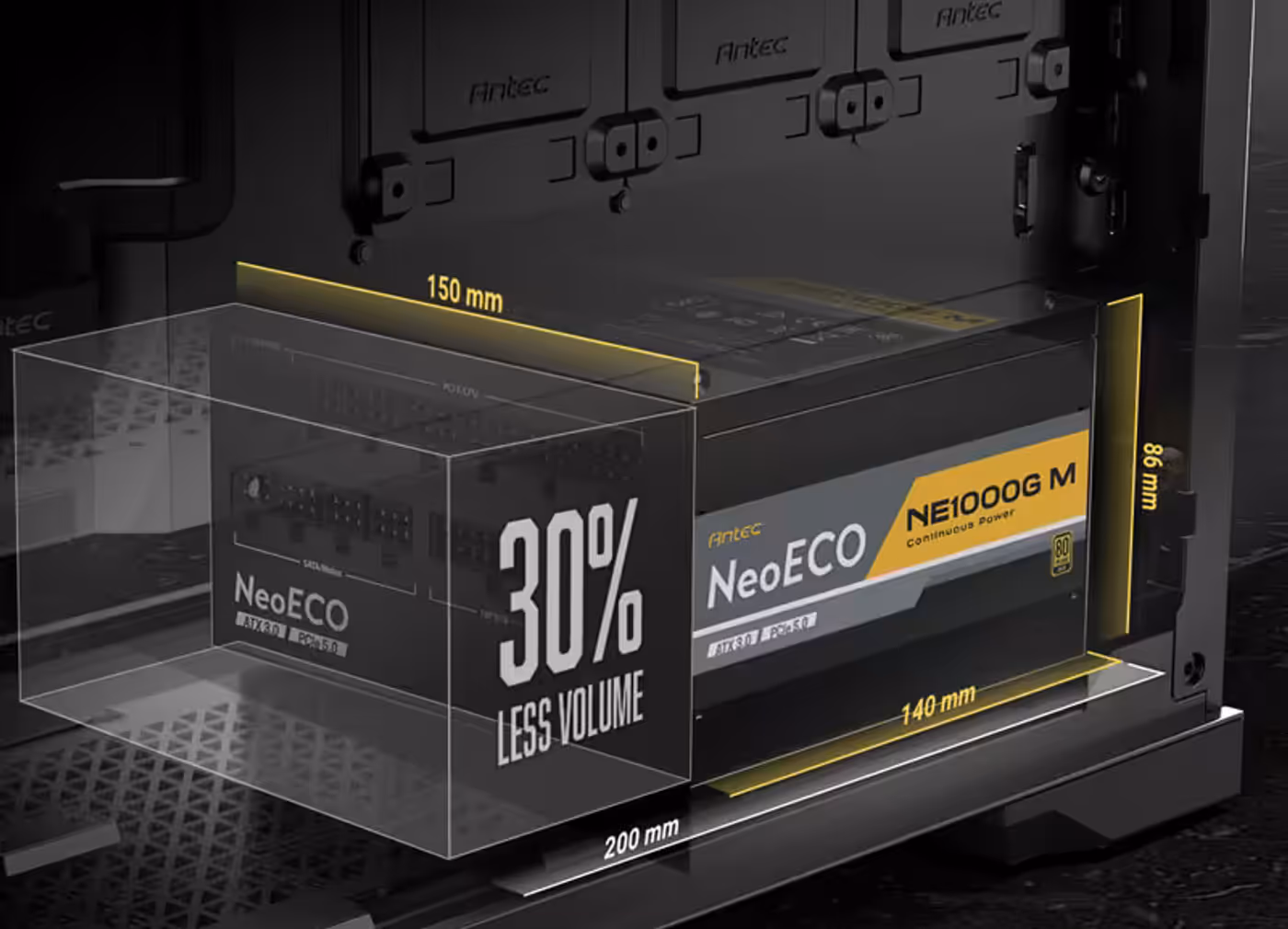 ANTEC NeoECO NE1000G M Power Supply - Space Saving Design