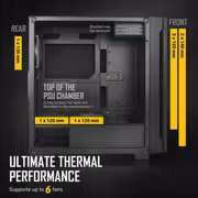 Antec P10C Mid Tower Computer Case with 4 Silent Fans - Black - image 10