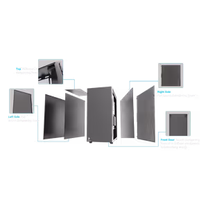 Antec P10C Mid Tower Computer Case with 4 Silent Fans - Black - image 18