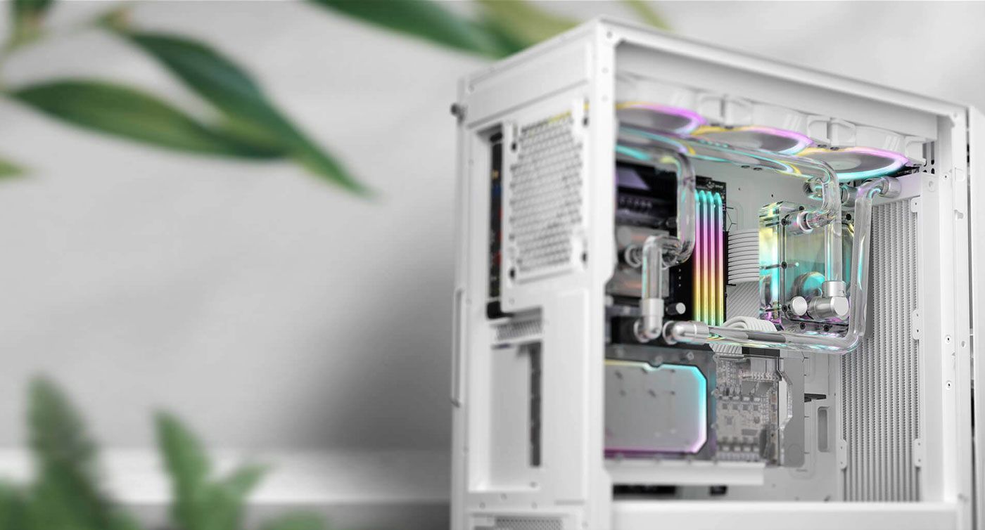 Spacious interior of the Antec P20C showing radiator mounting support for liquid cooling