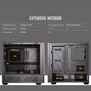 Antec P30 Air Mid Tower Case - Black | 5 PWM Fans - image 15
