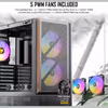 Antec P30 ARGB Mid Tower Case - Black | 5 PWM Fans - image 4