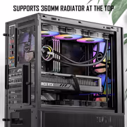 Antec P30 ARGB Mid Tower Case - Black | 5 PWM Fans - image 5