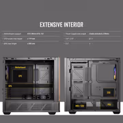 Antec P30 ARGB Mid Tower Case - Black | 5 PWM Fans - image 13
