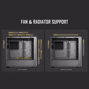 Antec P7S Mid Tower Case - Silver | 4 PWM Fans - image 13