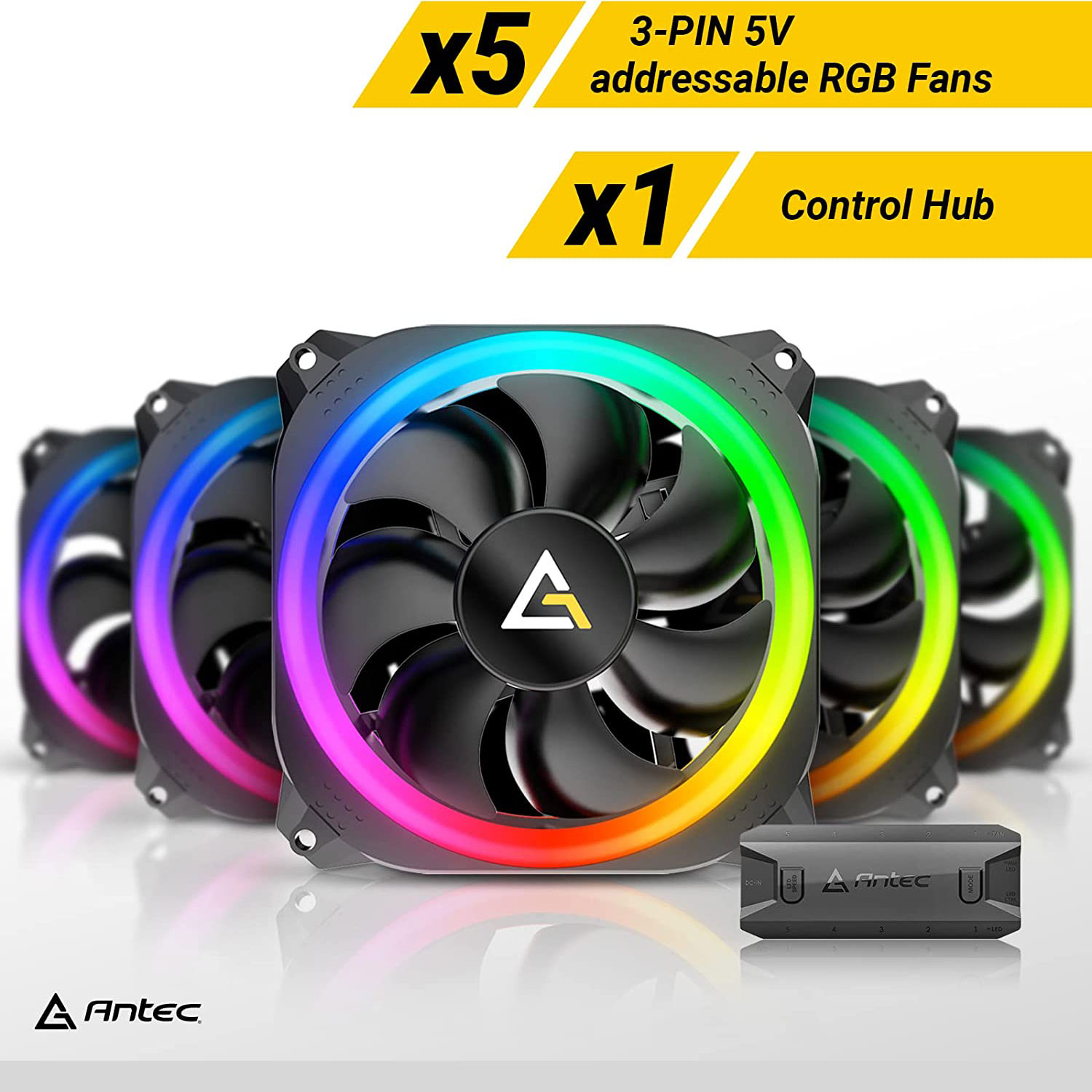 Antec Prizm 120 ARGB 3 in1 Fan Pack - Best Deal - South Africa