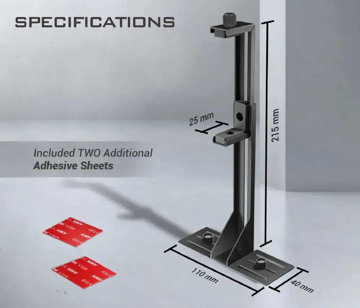 Antec GPU support bracket installed in a running system beneath the graphics card