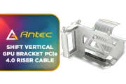 Antec Shift PCIe 4.0 Vertical GPU Riser Cable – Flexible White - image 1