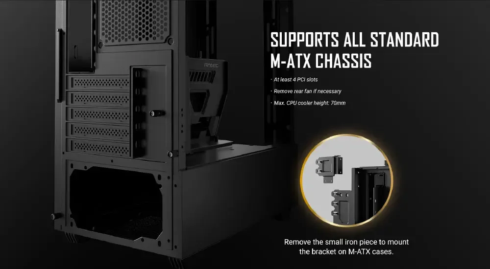 Antec Shift Vertical GPU Bracket in modern PC gaming