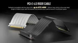 Antec Shift PCIe 4.0 Vertical GPU Riser Cable – Flexible White - image 4