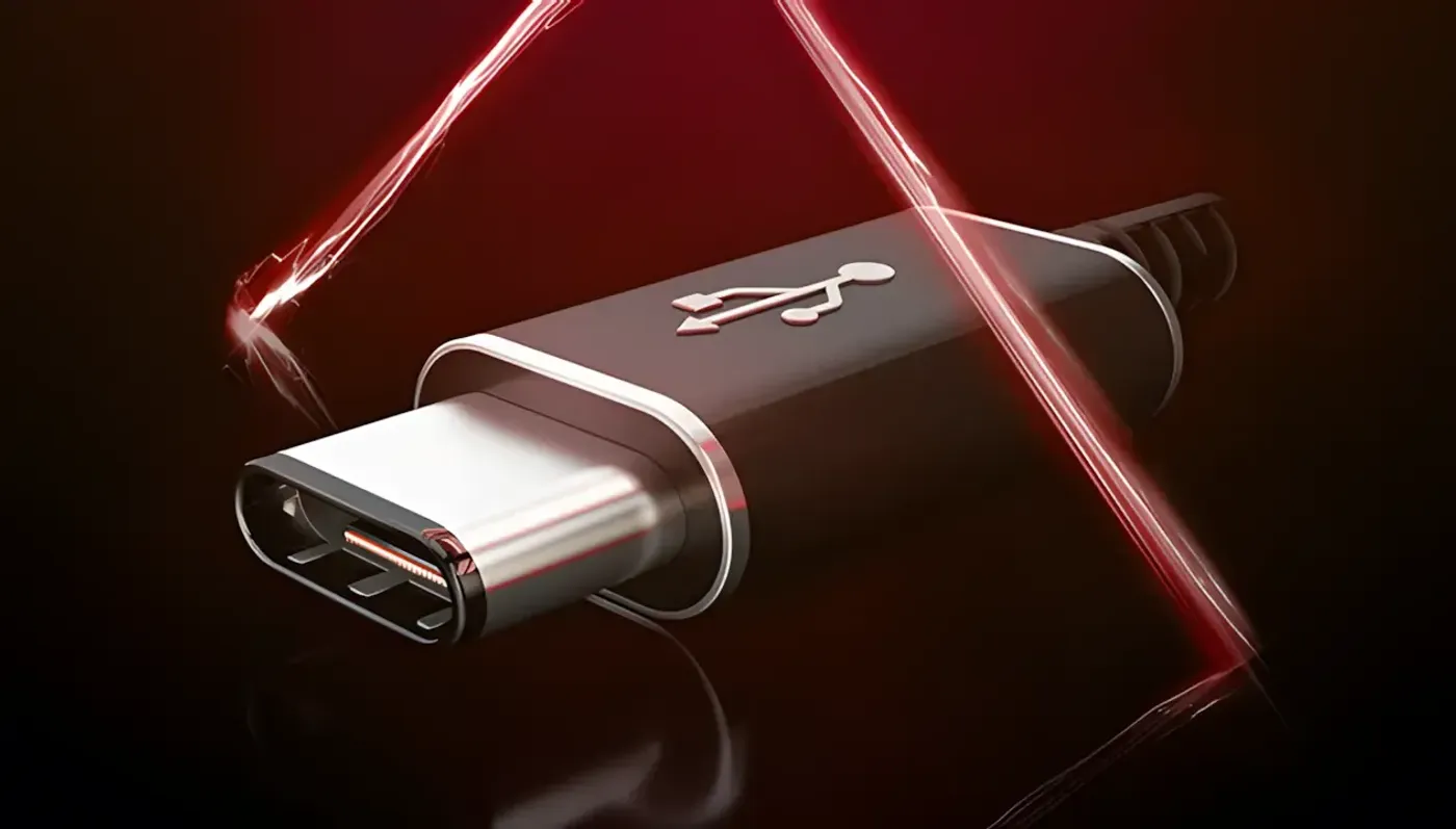 USB-C connection simplifying high-resolution video and power delivery for a notebook