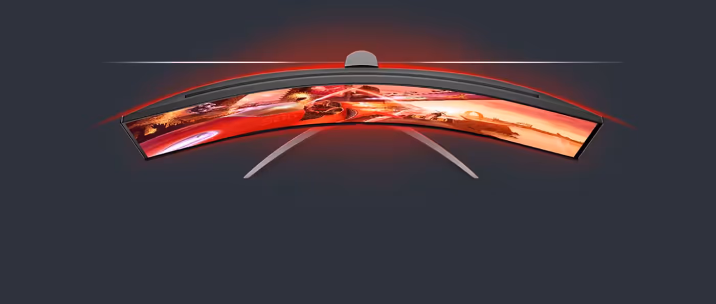 AOC AGON AG493UCX2 49 inch Gaming Monitor - Desktop View