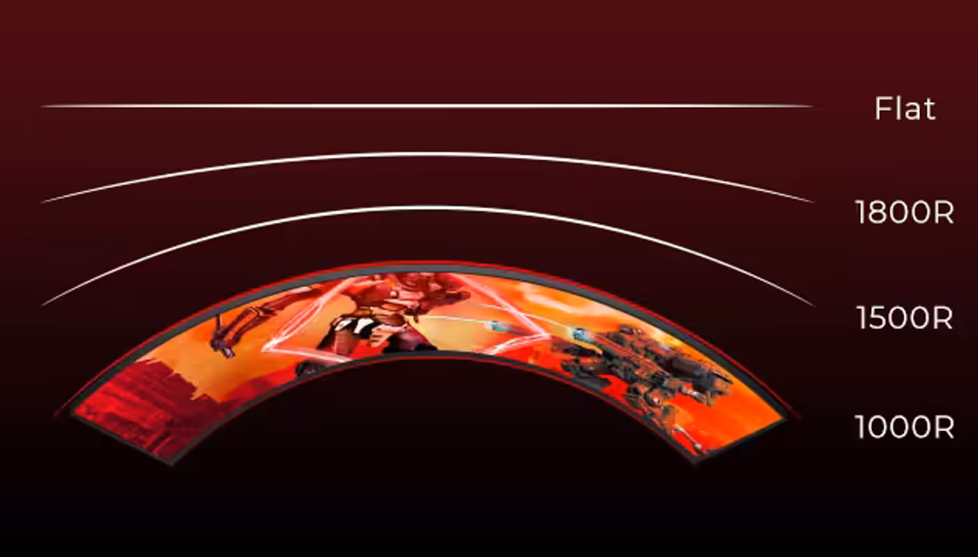 AOC CQ27G3S 27-inch curved gaming monitor shown front on