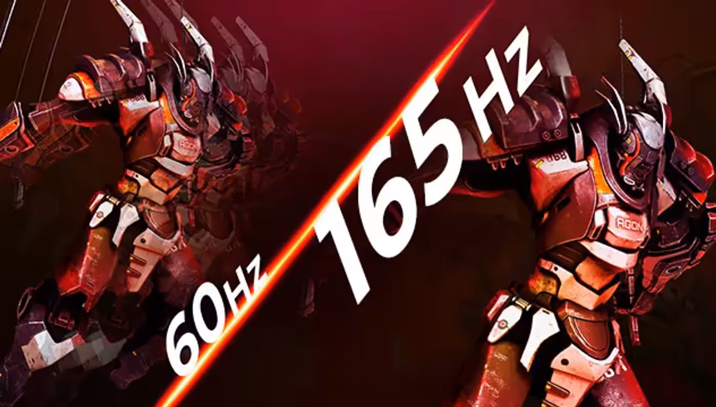 AOC CQ27G3S 165Hz monitor set up for competitive gaming