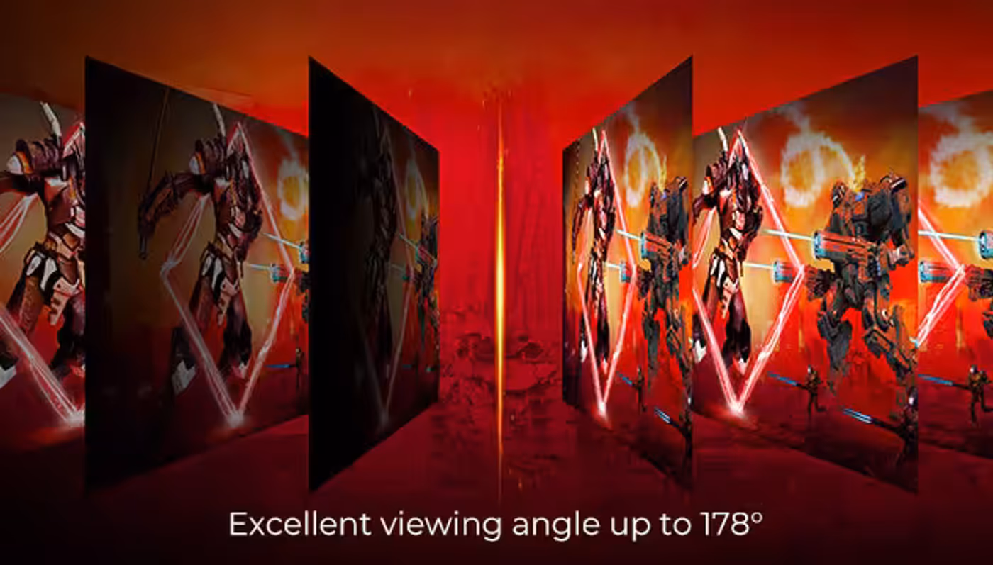 Wide viewing angles of the AOC CQ27G3S VA panel
