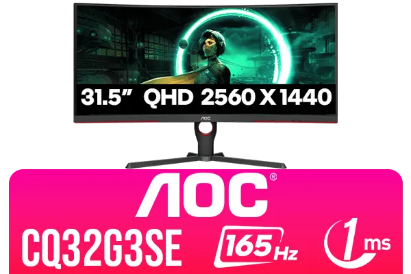 AOC CQ32G3SE 165Hz Gaming Monitor