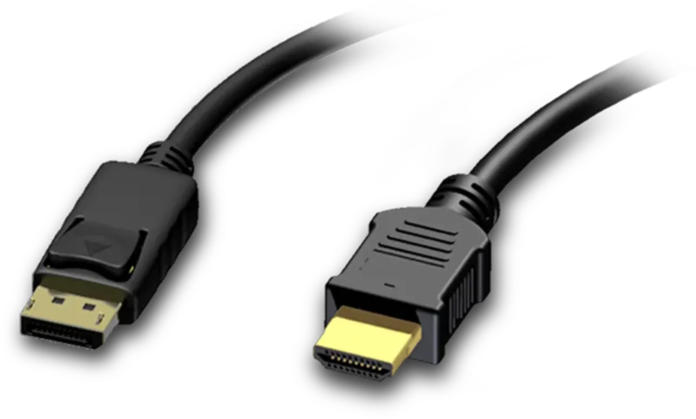 Rear input panel of the AOC CQ32G4E showing its HDMI and DisplayPort connectors