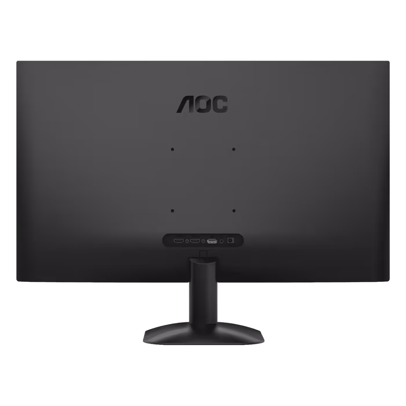 Rear view of the AOC U27B35 with the four VESA 100x100 mounting holes