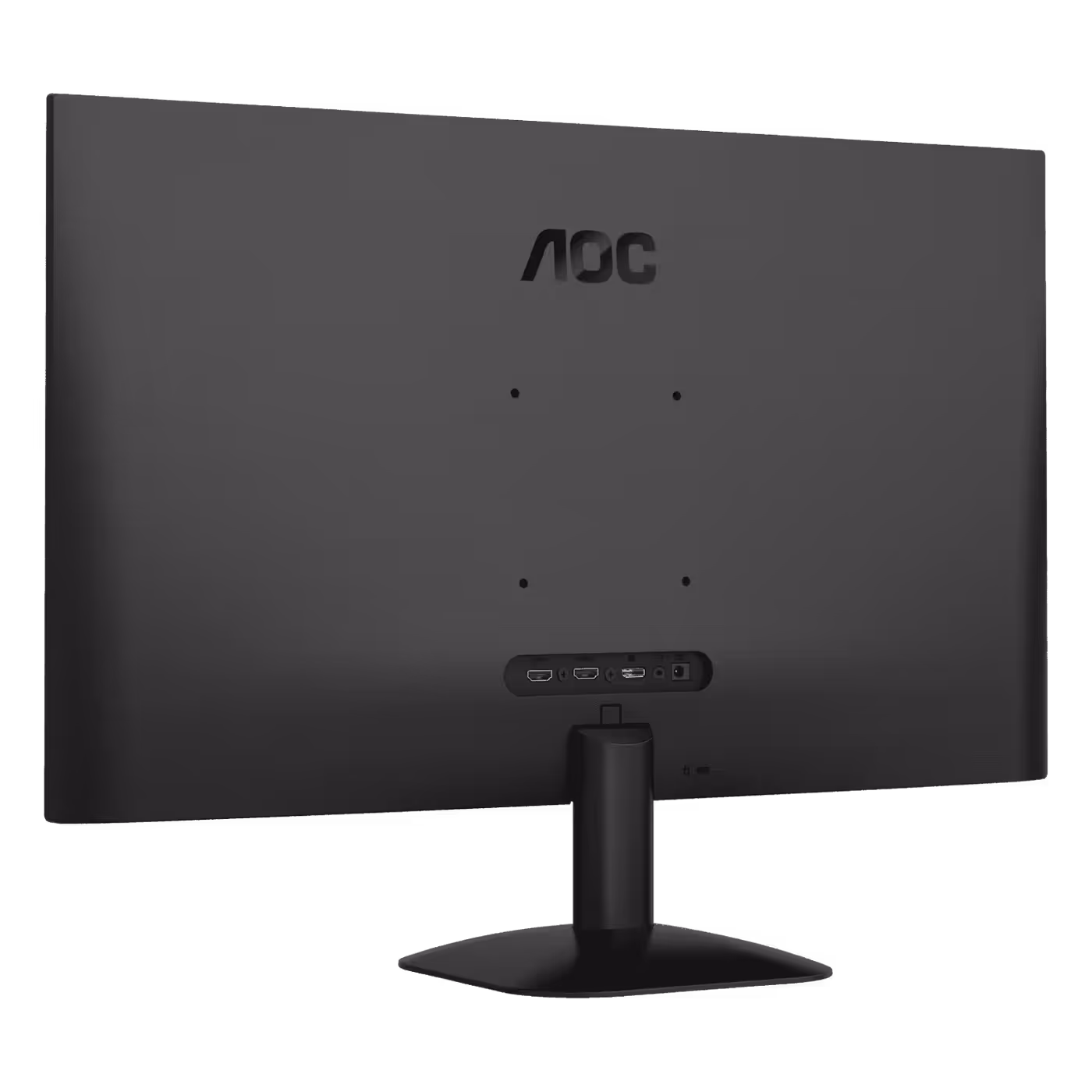 Rear of the AOC U27B35 showing the input ports and the VESA mounting points