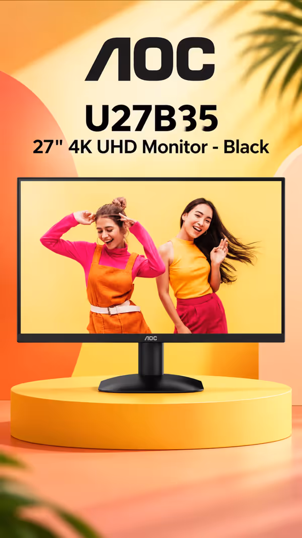 AOC U27B35 27" 4K UHD IPS Monitor - Black