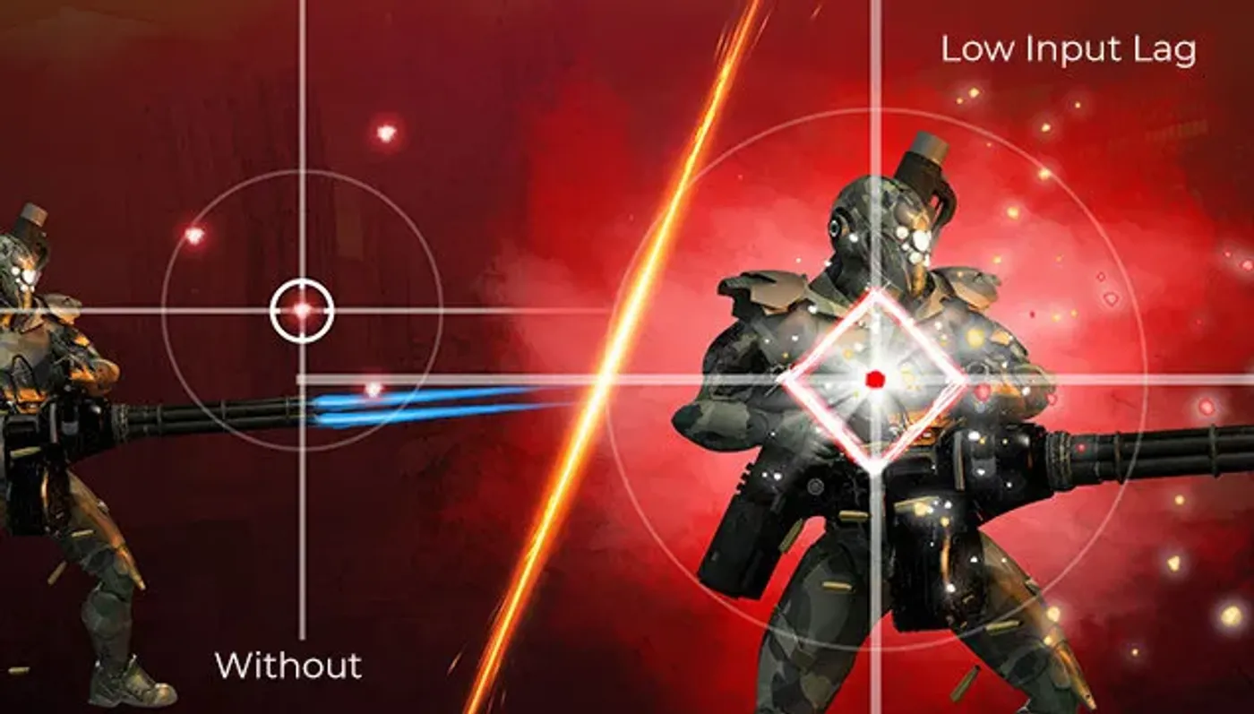 AOC U27G42 menu showing the Low Input Lag mode setting