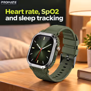 Promate xWatch SL 2.01" Smartwatch — Bluetooth Calling, IP68 - image 5