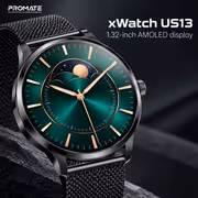 Promate xWatch US13 1.32" AMOLED Smartwatch with Bluetooth Calling - image 2