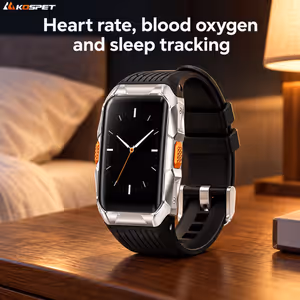 KOSPET Tank X2 Ultra GPS Smartwatch Silver - Android/iPhone - image 4