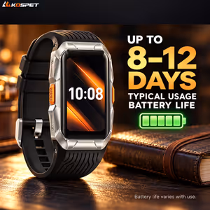 KOSPET Tank X2 Ultra GPS Smartwatch Silver - Android/iPhone - image 6