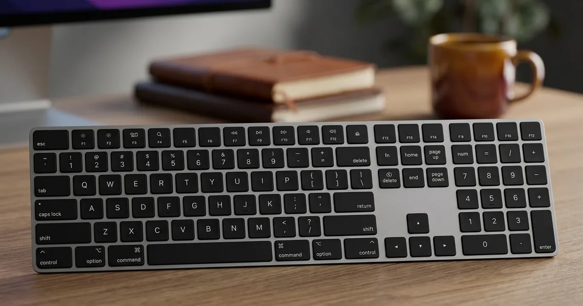 Apple Magic Touch ID Wireless Keyboard (Black) | Numeric Keypad