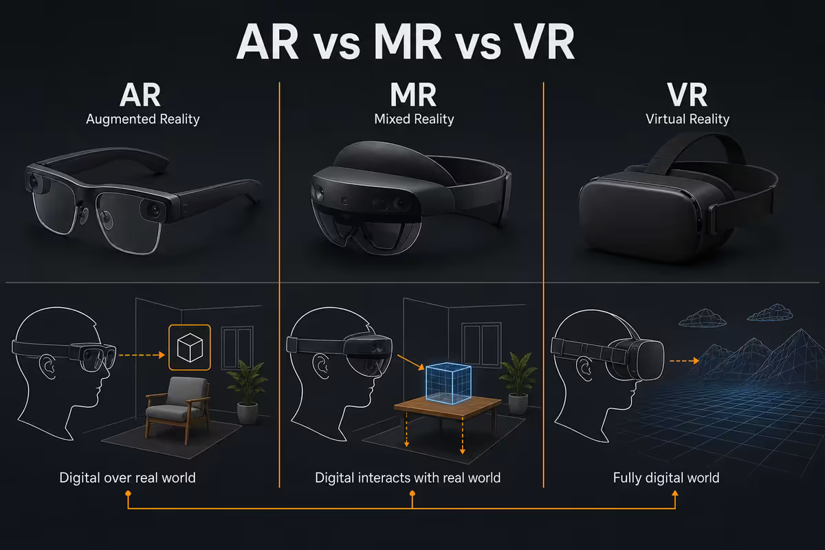 AR vs MR vs VR - get the terms right