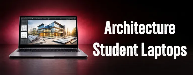Architecture student modelling a building on a laptop