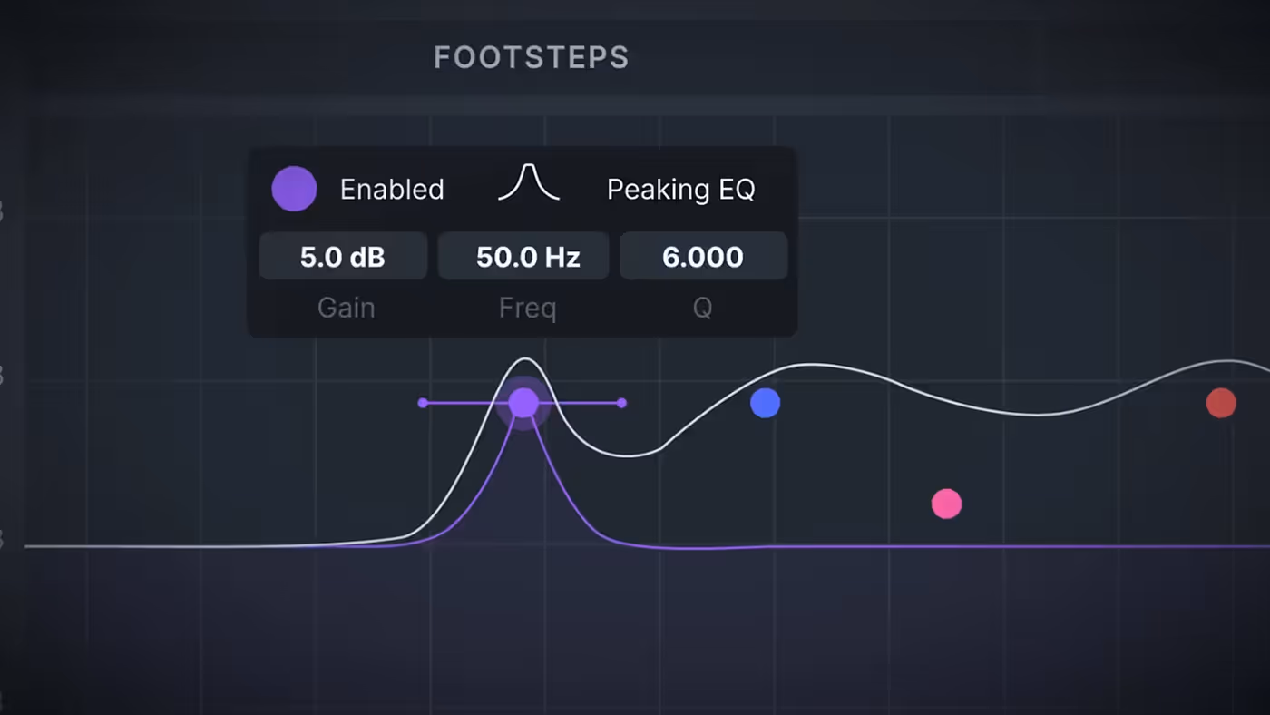SteelSeries software interface displaying options for 200+ professional EQ presets for gaming audio