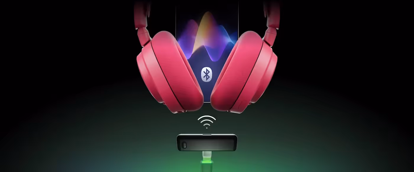 Arctis Nova 7X Gen 2 headset demonstrating dual 2.4GHz wireless and Bluetooth connectivity